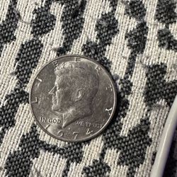 1974 Kennedy Half Dollar Coin 