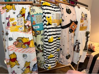 Disney Winnie the Pooh Plush Throw Blankets