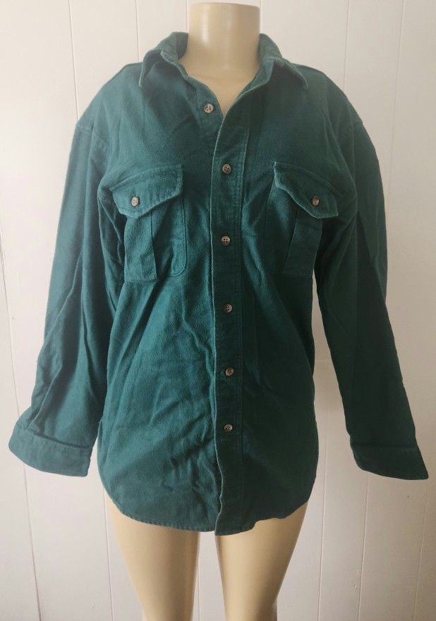 Vintage Green Eddie Bower Button Up