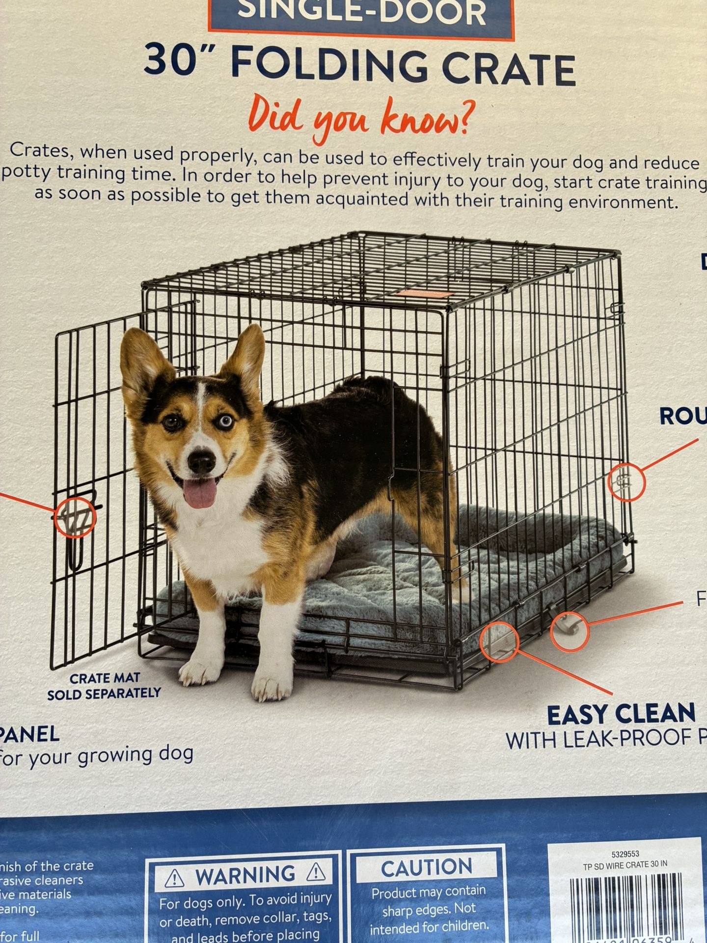 New 30" FOLDING CRATE , Firm Price.