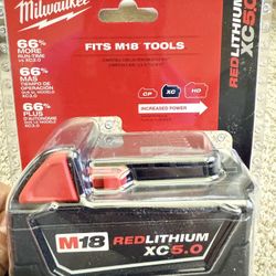 Milwaukee M18 18-Volt 5.0 Ah Lithium-Ion XC Extended Capacity Battery Pack