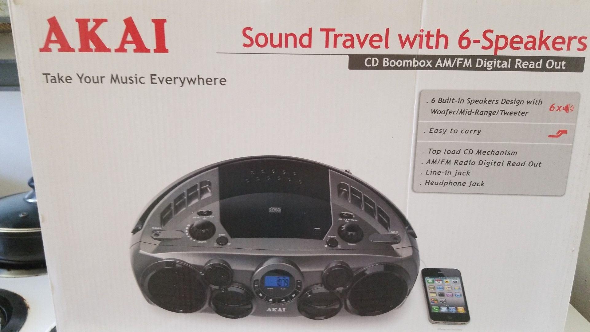 NEW AKAI CD BLUETOOTH AM FM STEREO Electronics & Media