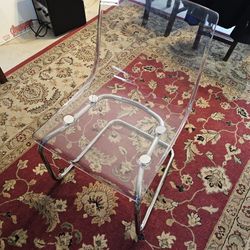 IKEA TOBIAS clear Chrome Plated Chair