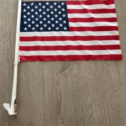 Car USA flag