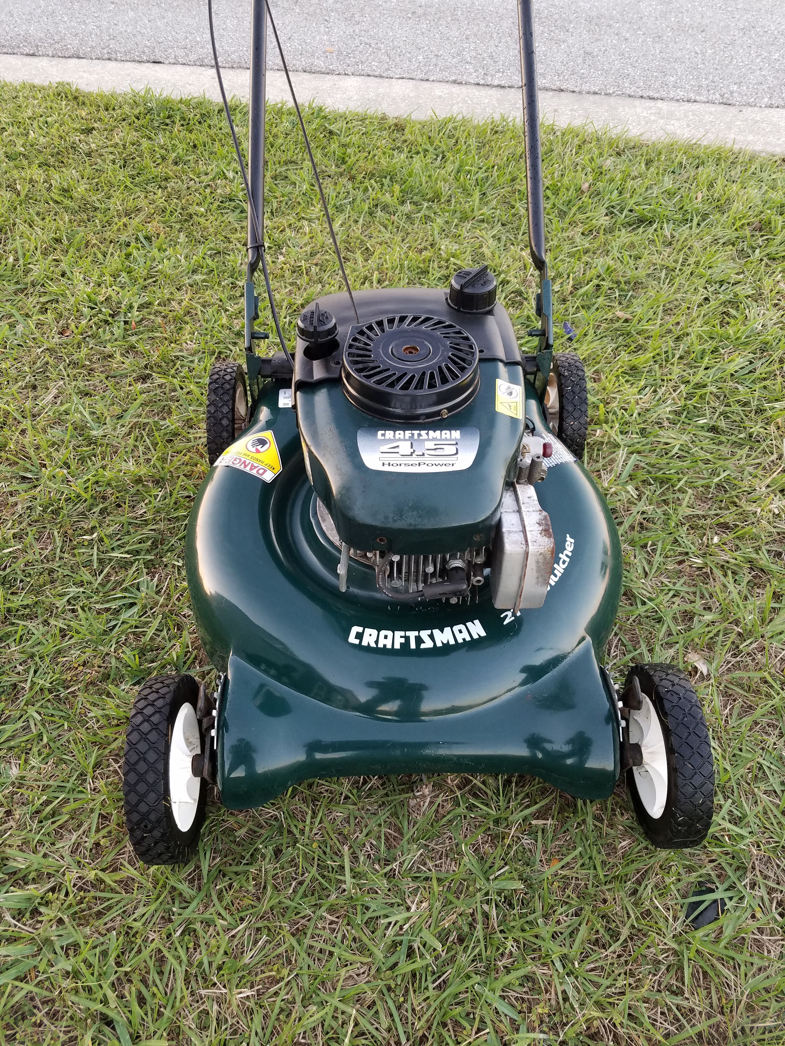 Craftsman 4.5 hp lawn mower sales