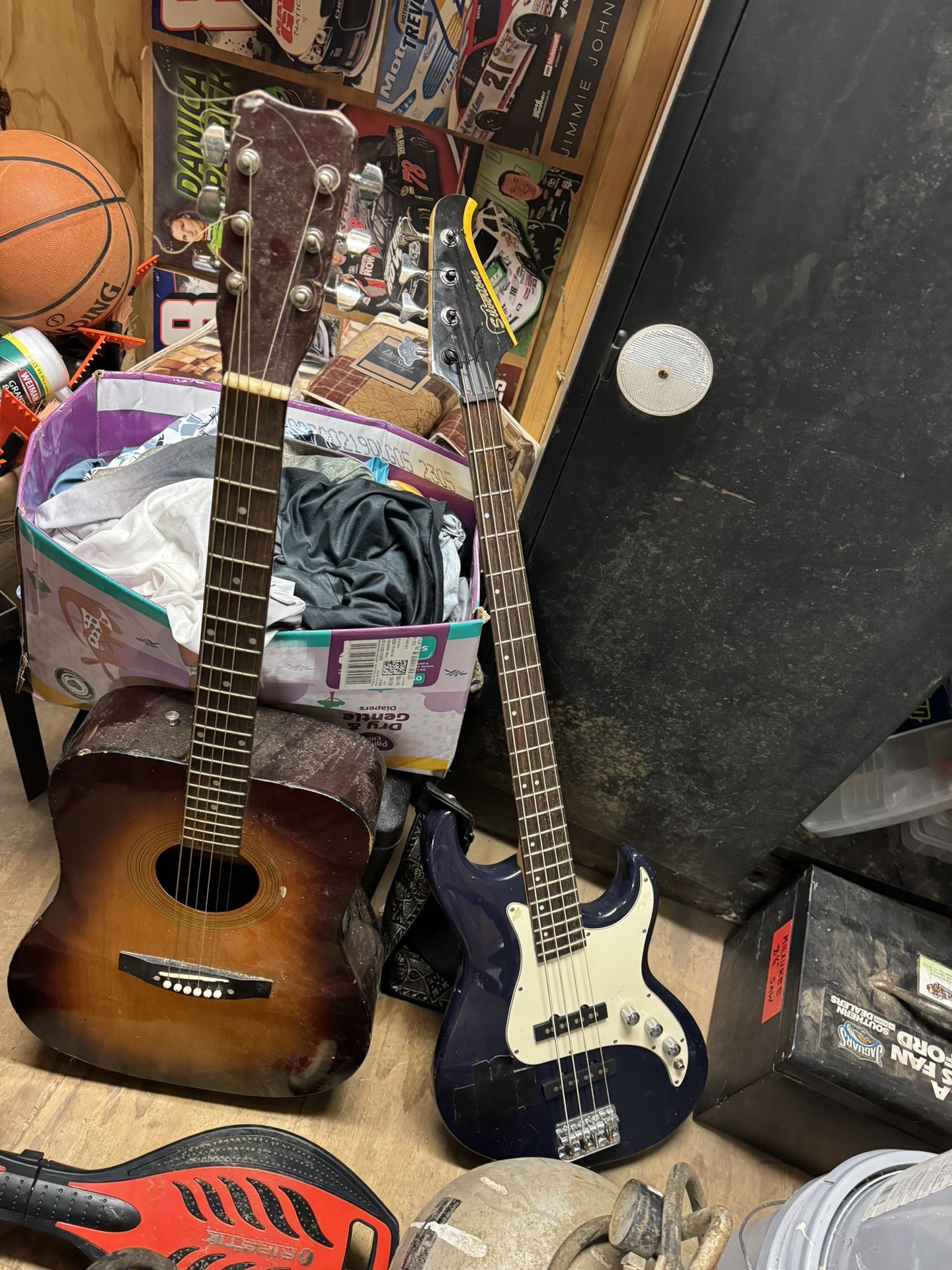 Silver Tone Bass And Santa Rosa Acoustic
