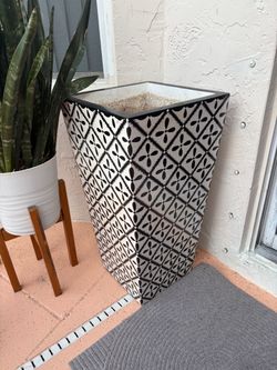 Extra Large Vintage Decorative Fiberglass Planter
