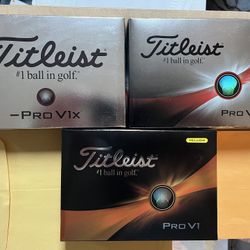 SET OF 3 Brand new Titleist Ball Boxes 