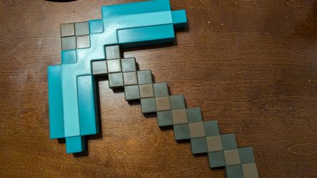 Plastic Minecraft Costume Axe