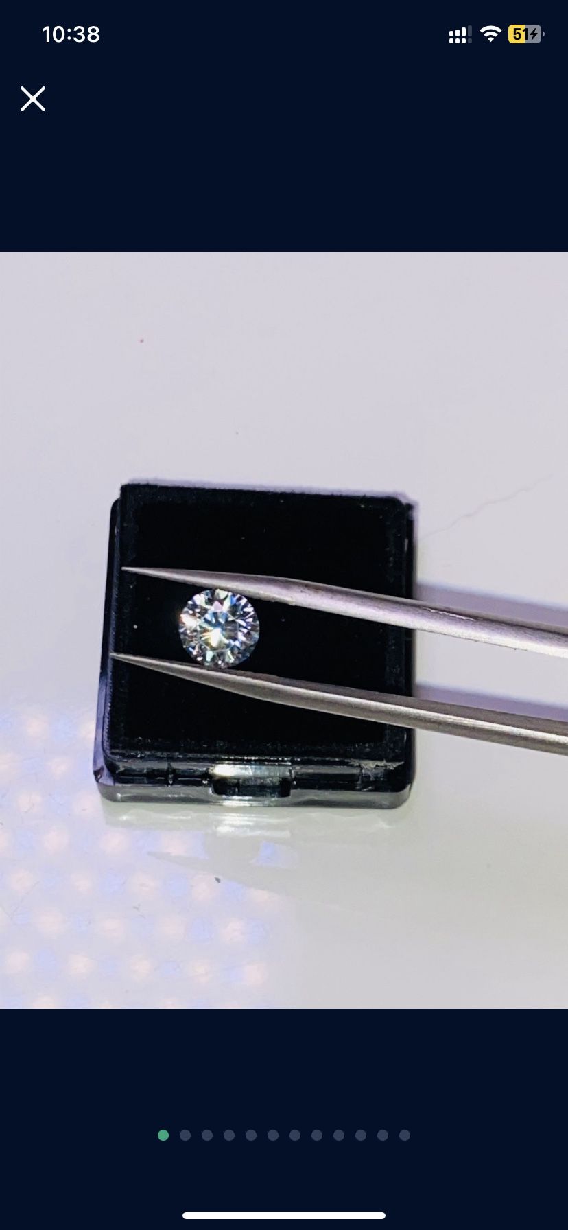 1CT D Color VVS1 Lab Created Diamond Moissanite Loose Stone BEST QUALITY! GRA Certified!!