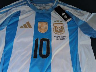 Argentina Messi Adidas Authentic Soccer Jersey
