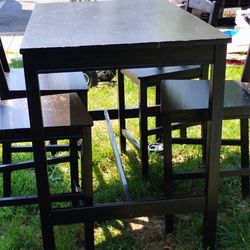 Ikea Tall Cafe Table And 4 Chairs