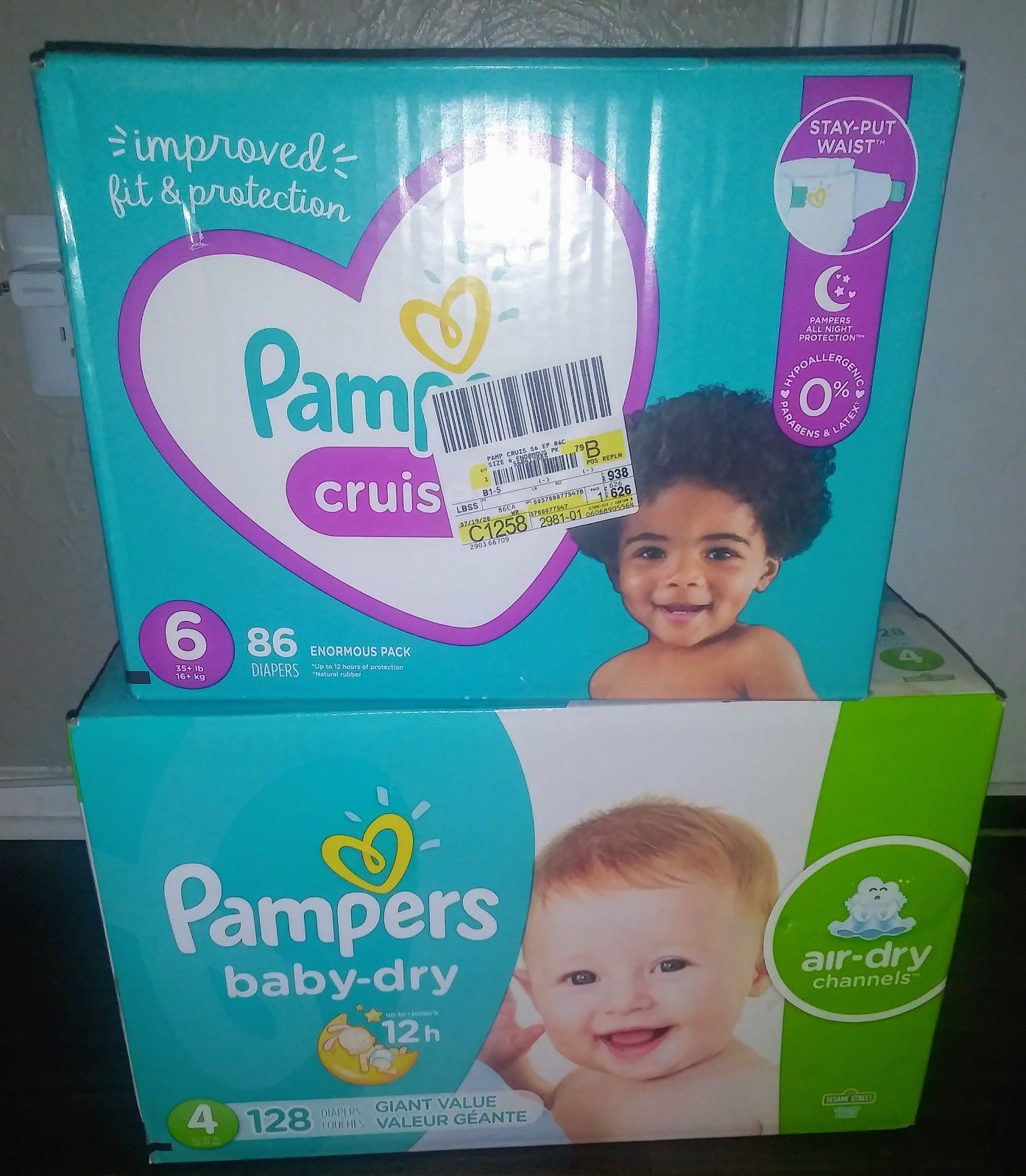 Pampers size 4 & 6