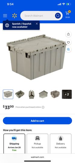 I Have 20 Heavy-Duty Boxes Hinged Lid Totes. Container. Plastic Bin