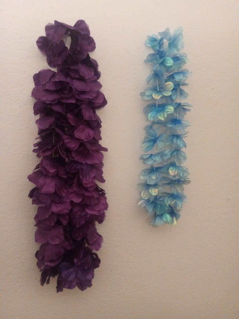 2 COLOR ARTIFICIAL FLORAL LEIS