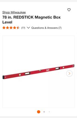 Milwakee 78" level