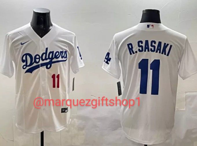 Men's Roki Sasaki Dodgers Jersey  (Xh