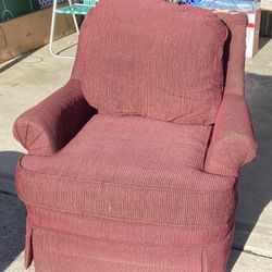 Maroon Armchair
