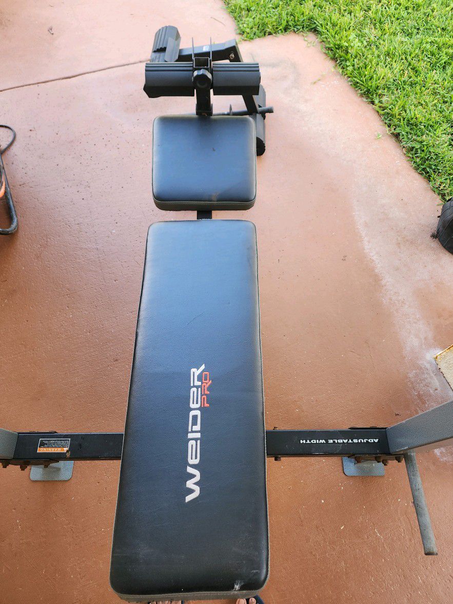Weider Pro Weight Bench With Leg Extension