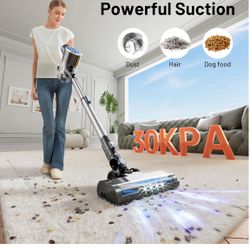Cordless Vacuum Cleaner with Self-Standing, LED Screen Stick Vacuum Cleaners ...