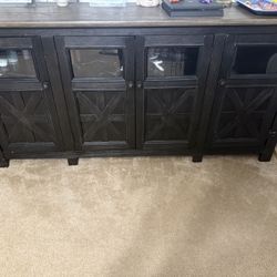 Ashley Furniture 75” TV Entertainment System– 4 Doors + Shelves