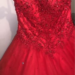 Sweet 16 Scarlet Red Dress 