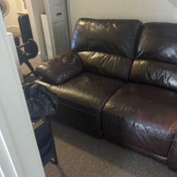 Free Leather Couch (Good Condition)