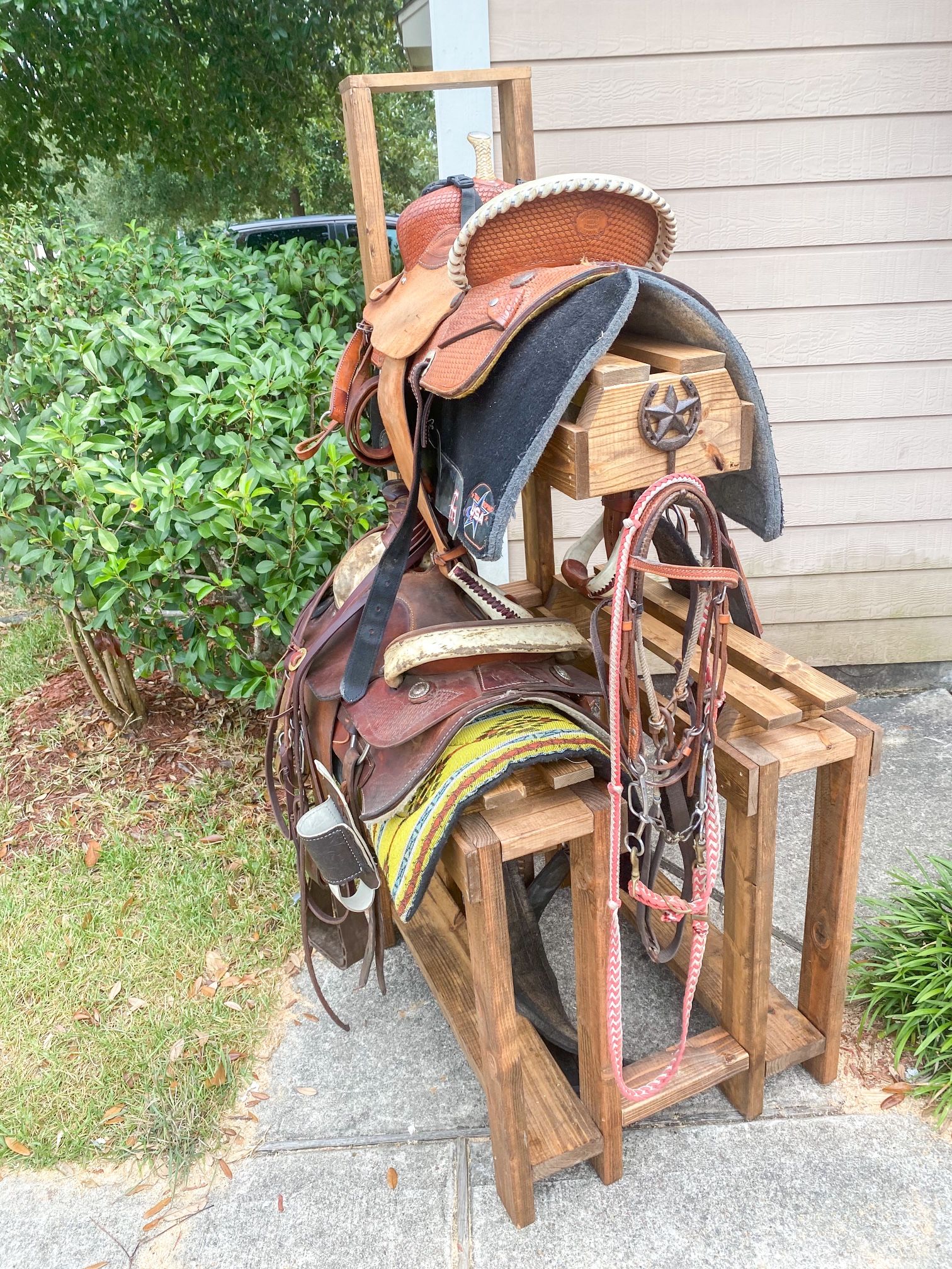 3 Tier Custom Saddle Rack
