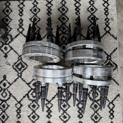 Wheel Adapters 5x5.5 To 6x5.5 With Lug Nuts 