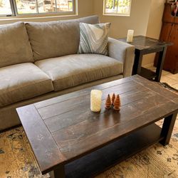 coffee table and end table real wood