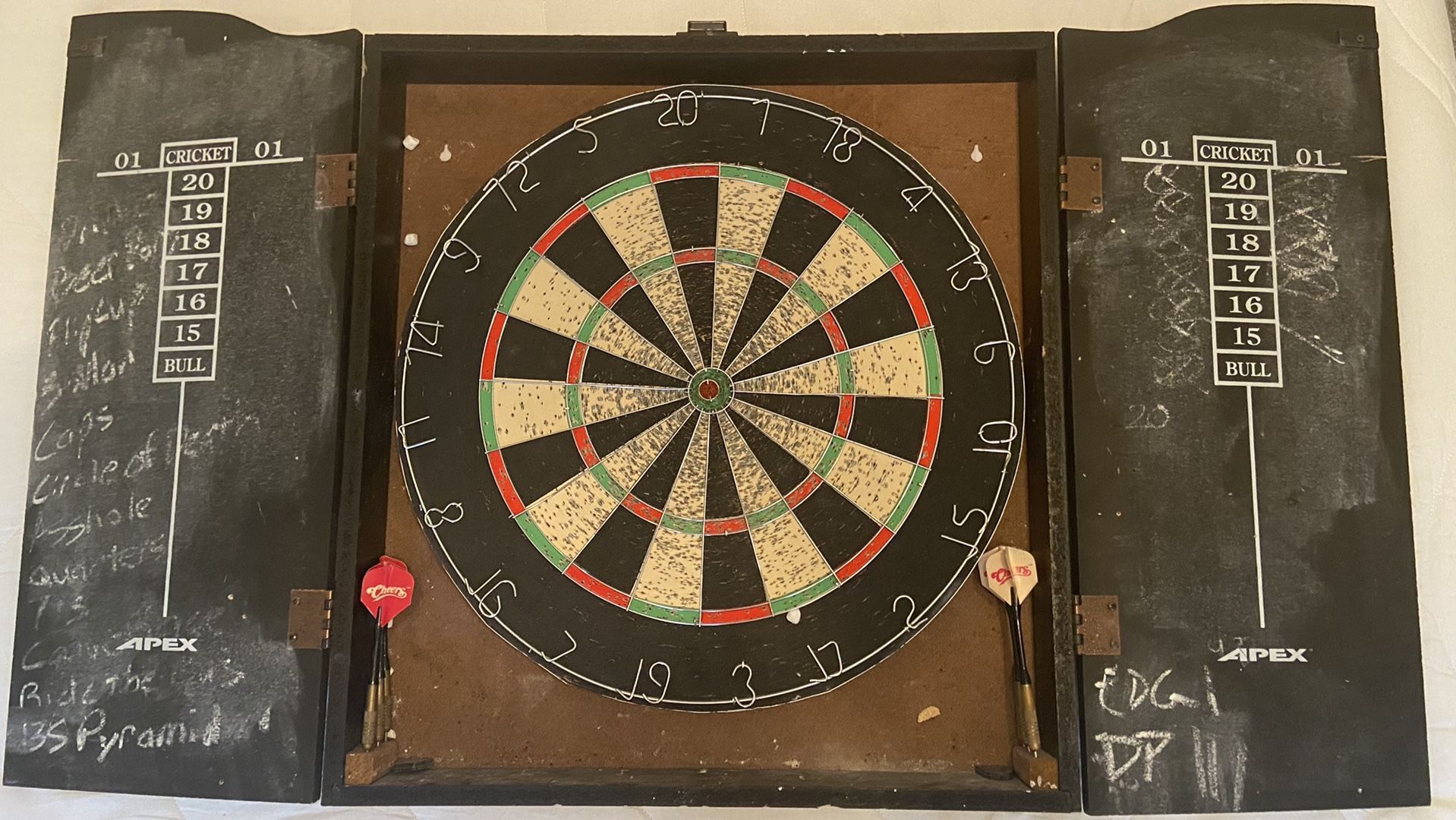 Vintage Cheers Dart Board Wood set for Sale in Houston, TX