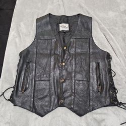 Leather vest ML