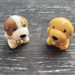 Adorable painted Puppy dog Figurines