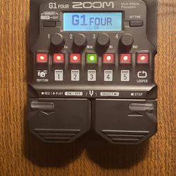 Zoom G1 Four Multiple Guitar And Bass Effects Pedal