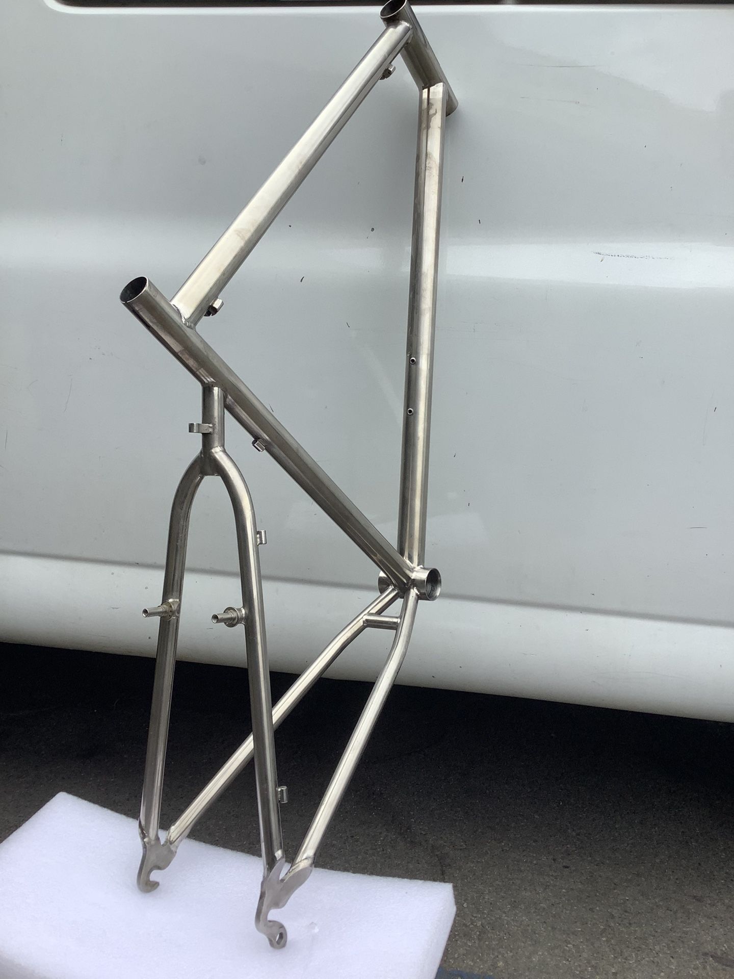 Wolf creek Titanium MTB Frame 26” Raw Color