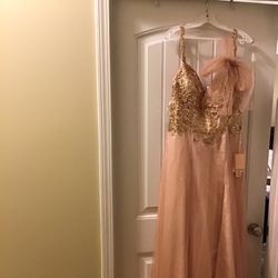 Rose Gold Sequin Gown
