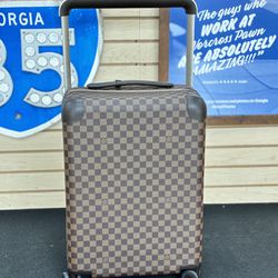 Louis Vuitton Horizon 50 Ebène Damier Rolling Suitcase *Authenticated*