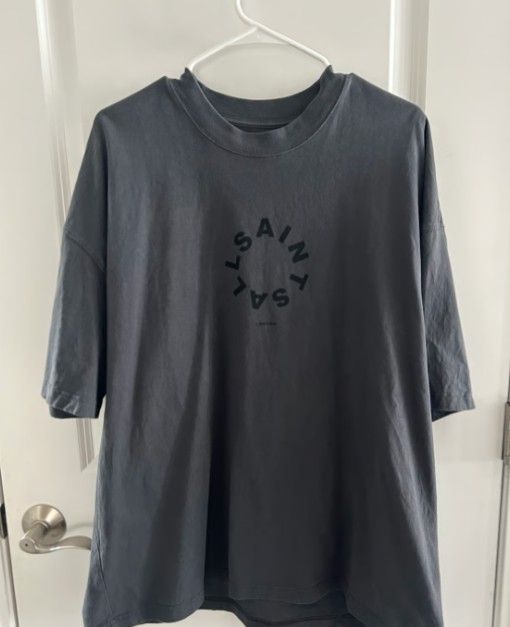 AllSaints Tierra Oversized Crew Neck Logo T-Shirt