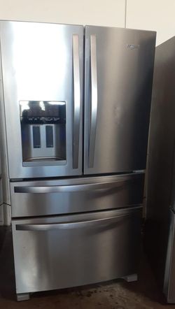 Whirlpool French Door Stainless Steel Refrigerator Fridge
