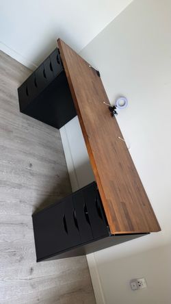 IKEA Desk with Storage Drawers