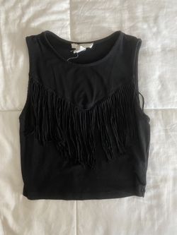 Fringe forever 21 crop top small