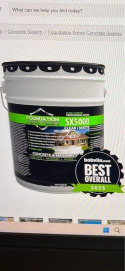 Foundation Armor 5 gal. Penetrating Solvent Based Silane Siloxane Concrete Sealer and Masonry Water Repellent