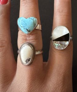 Sterling Silver Rings Zuni Ring Turquoise Ring