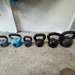 Kettlebell set 5-50 Lb