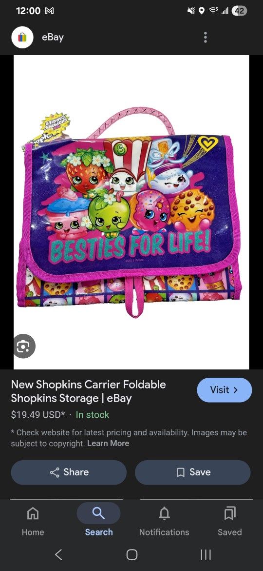 New Shopkins Organizer