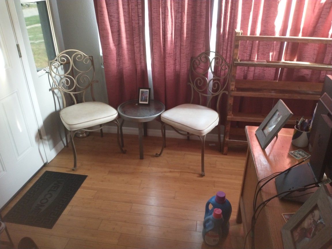 Two Chairs With Table