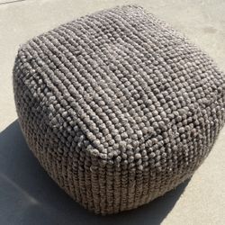 Wool Ottoman/Bean Bag Chair 