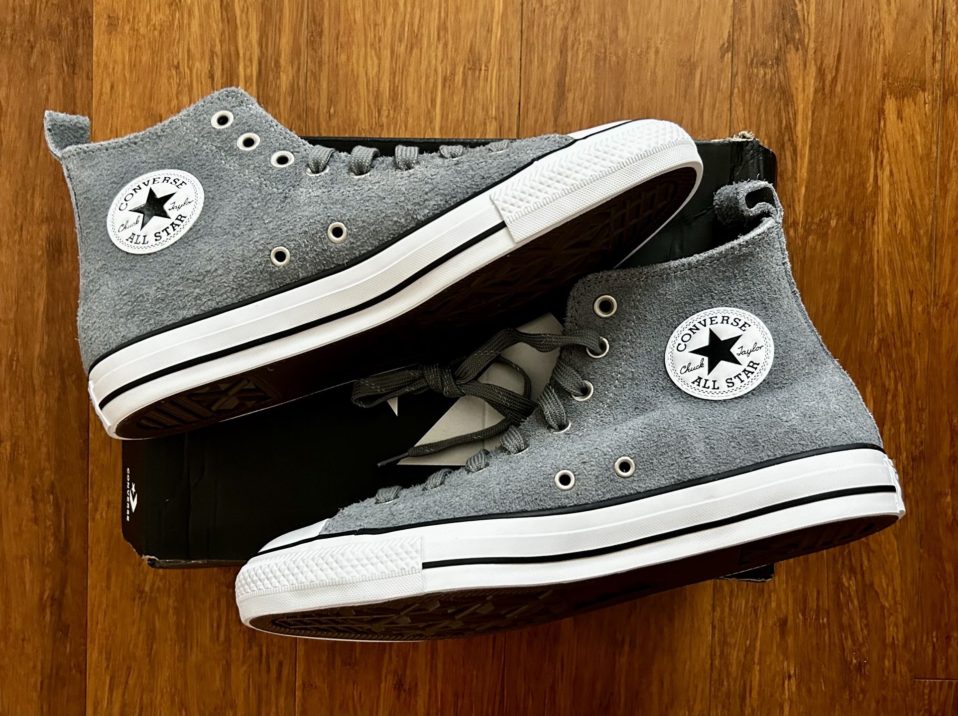 NEW CONVERSE CHUCK 70 HI Sneakers! MEN 8/WOMEN 10! GRAY/WHITE/BLACK!