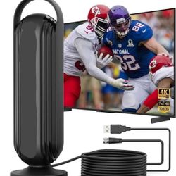 NEW! TV Antenna for Local Channels, 16.5ft Cable HD Antenna Supports 4K 8K1080p