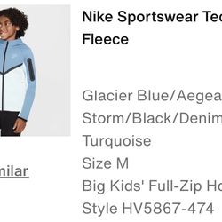 Nike Sportswear Tech Fleece Full Zip Hoodie Medium